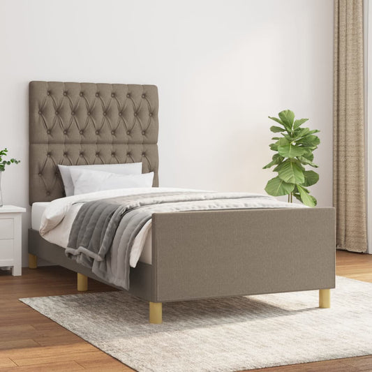 Giroletto senza Materasso Tortora 90x200 cm Tessuto