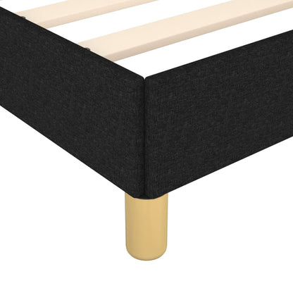 Giroletto senza Materasso Nero 100x200 cm in Tessuto