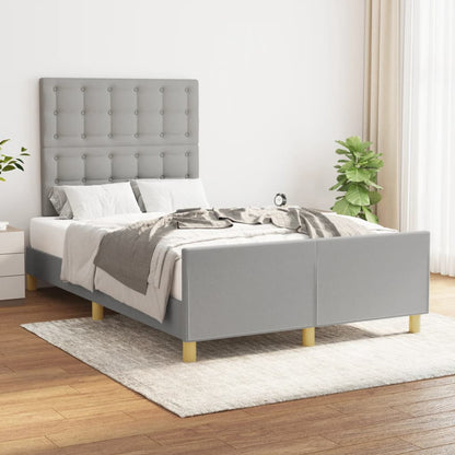 Giroletto senza Materasso Grigio Chiaro 120x200 cm Tessuto