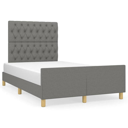 Giroletto senza Materasso Grigio Scuro 120x200 cm Tessuto