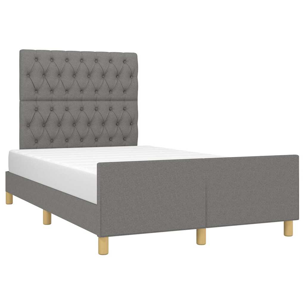Giroletto senza Materasso Grigio Scuro 120x200 cm Tessuto