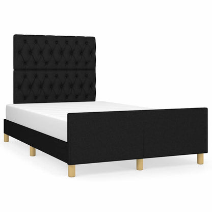 Giroletto senza Materasso Nero 120x200 cm Tessuto