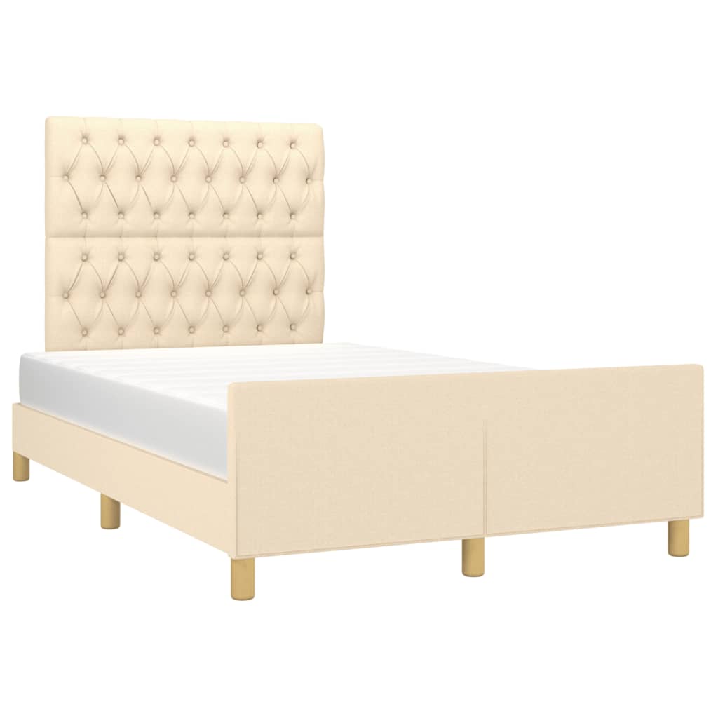 Giroletto senza Materasso Crema 120x200 cm Tessuto | homemem39