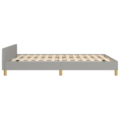 Giroletto senza Materasso Grigio Chiaro 140x190 cm Tessuto