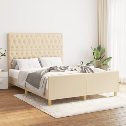 Giroletto senza Materasso Crema 140x190 cm in Tessuto | homemem39