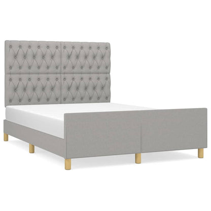 Giroletto senza Materasso Grigio Chiaro 140x200 cm Tessuto