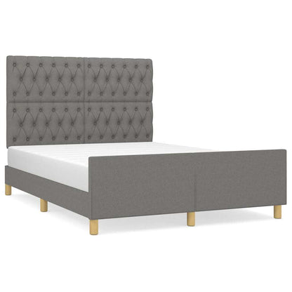 Giroletto senza Materasso Grigio Scuro 140x200 cm Tessuto