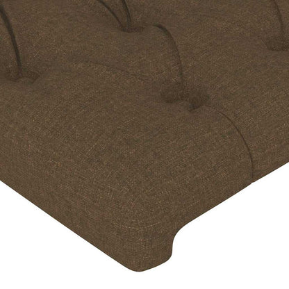 Giroletto senza Materasso Marrone Scuro 140x200 cm Tessuto