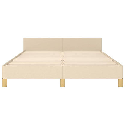 Giroletto senza Materasso Crema 140x200 cm in Tessuto