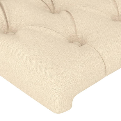 Giroletto senza Materasso Crema 140x200 cm in Tessuto