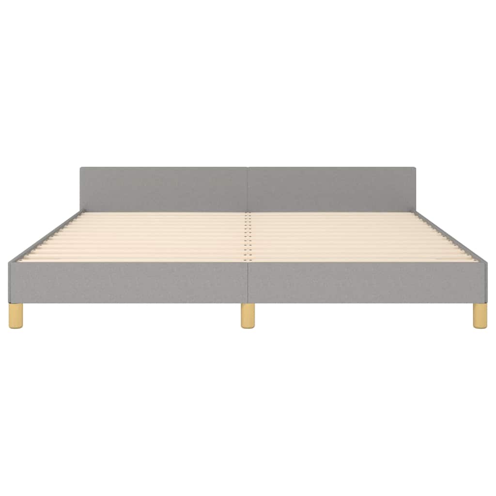Giroletto senza Materasso Grigio Chiaro 160x200 cm Tessuto