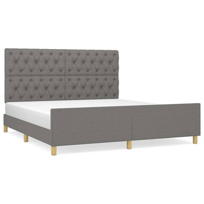 Giroletto senza Materasso Grigio Scuro 160x200 cm Tessuto