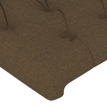 Giroletto senza Materasso Marrone Scuro 160x200 cm Tessuto