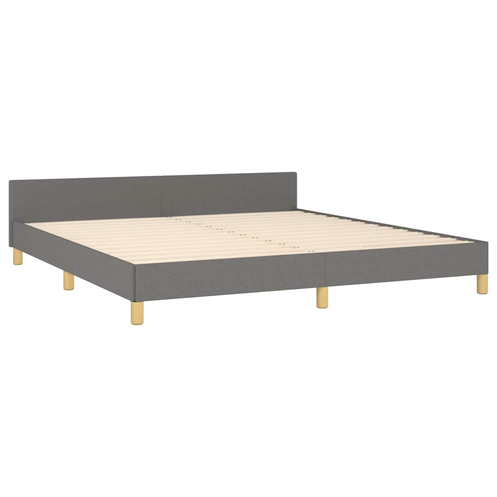Giroletto senza Materasso Grigio Scuro 180x200 cm Tessuto