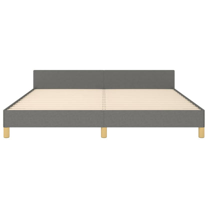 Giroletto senza Materasso Grigio Scuro 180x200 cm Tessuto