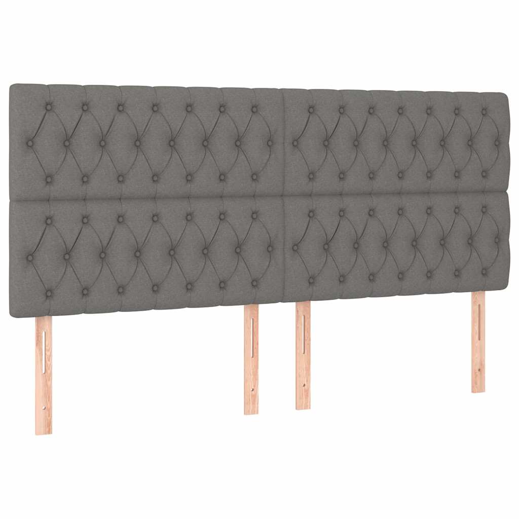 Giroletto senza Materasso Grigio Scuro 180x200 cm Tessuto