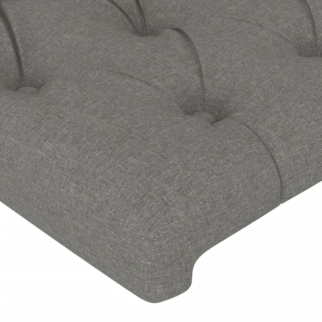 Giroletto senza Materasso Grigio Scuro 180x200 cm Tessuto