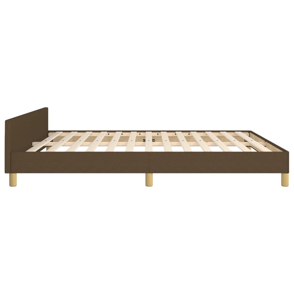 Giroletto senza Materasso Marrone Scuro 180x200 cm Tessuto | homemem39