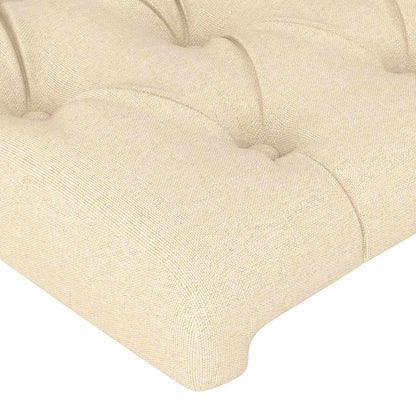Giroletto senza Materasso Crema 180x200 cm in Tessuto