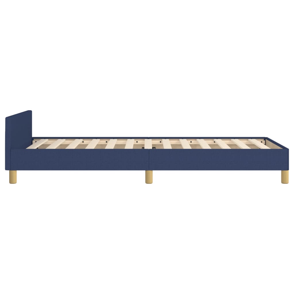 Giroletto con Testiera Blu 80x200 cm in Tessuto | homemem39