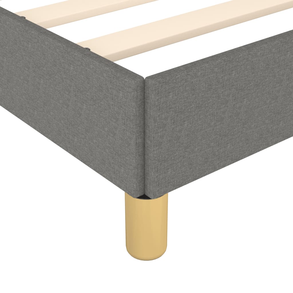 Giroletto con Testiera Grigio Scuro 90x190 cm in Tessuto | homemem39
