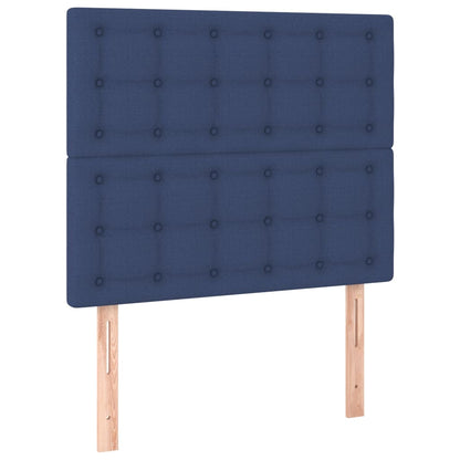 Giroletto con Testiera Blu 90x190 cm in Tessuto