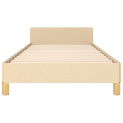 Giroletto senza Materasso Crema 90x200 cm in Tessuto | homemem39