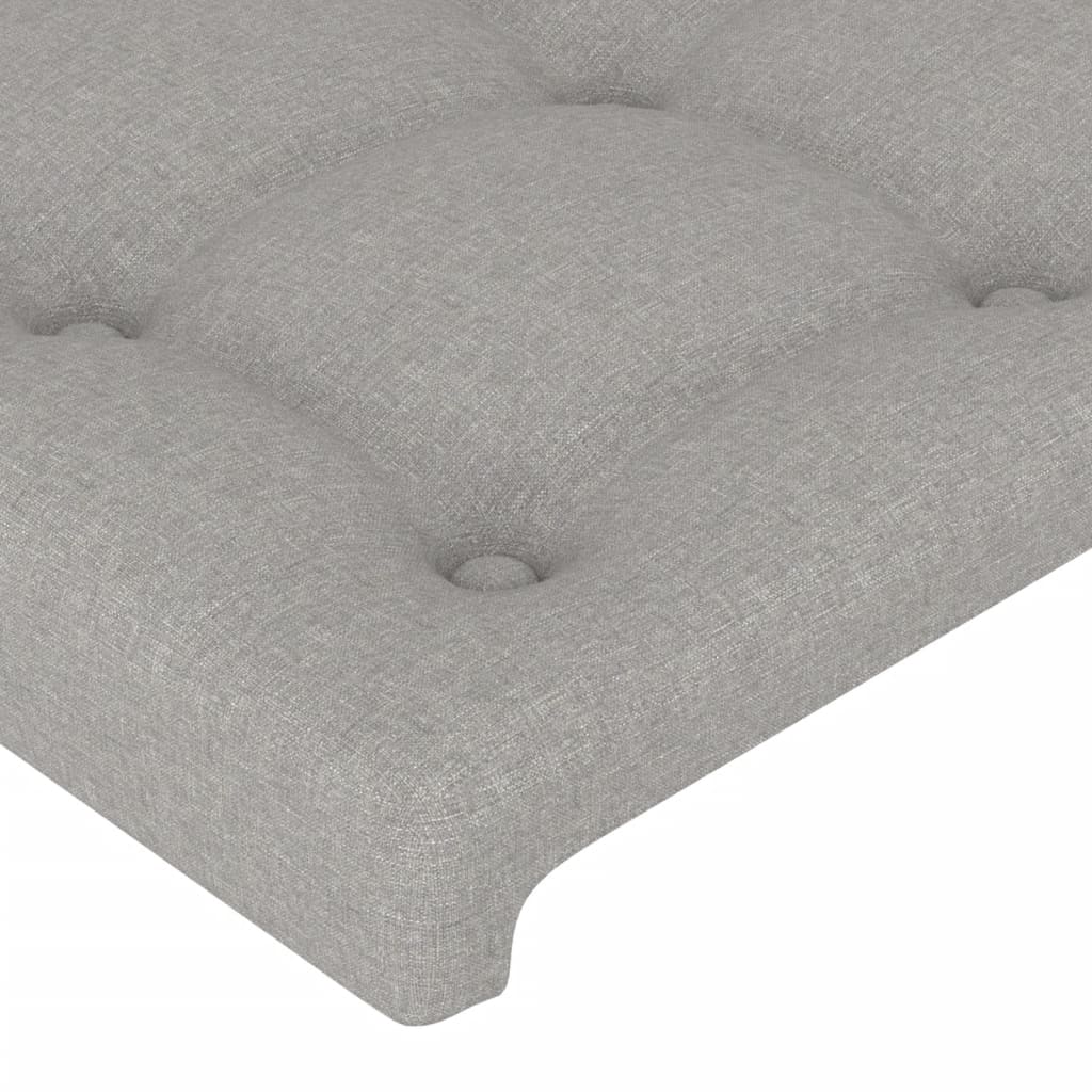 Giroletto senza Materasso Grigio Chiaro 100x200 cm Tessuto - homemem39