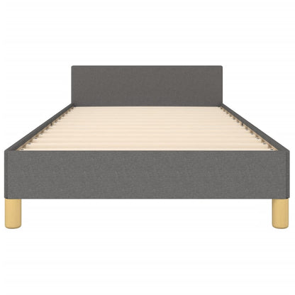 Giroletto senza Materasso Grigio Scuro 100x200 cm Tessuto