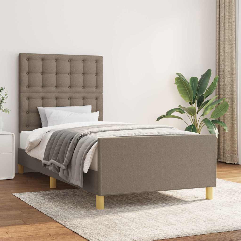 Giroletto senza Materasso Tortora 100x200 cm in Tessuto