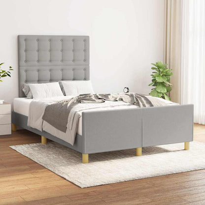 Giroletto senza Materasso Grigio Chiaro 120x200 cm Tessuto