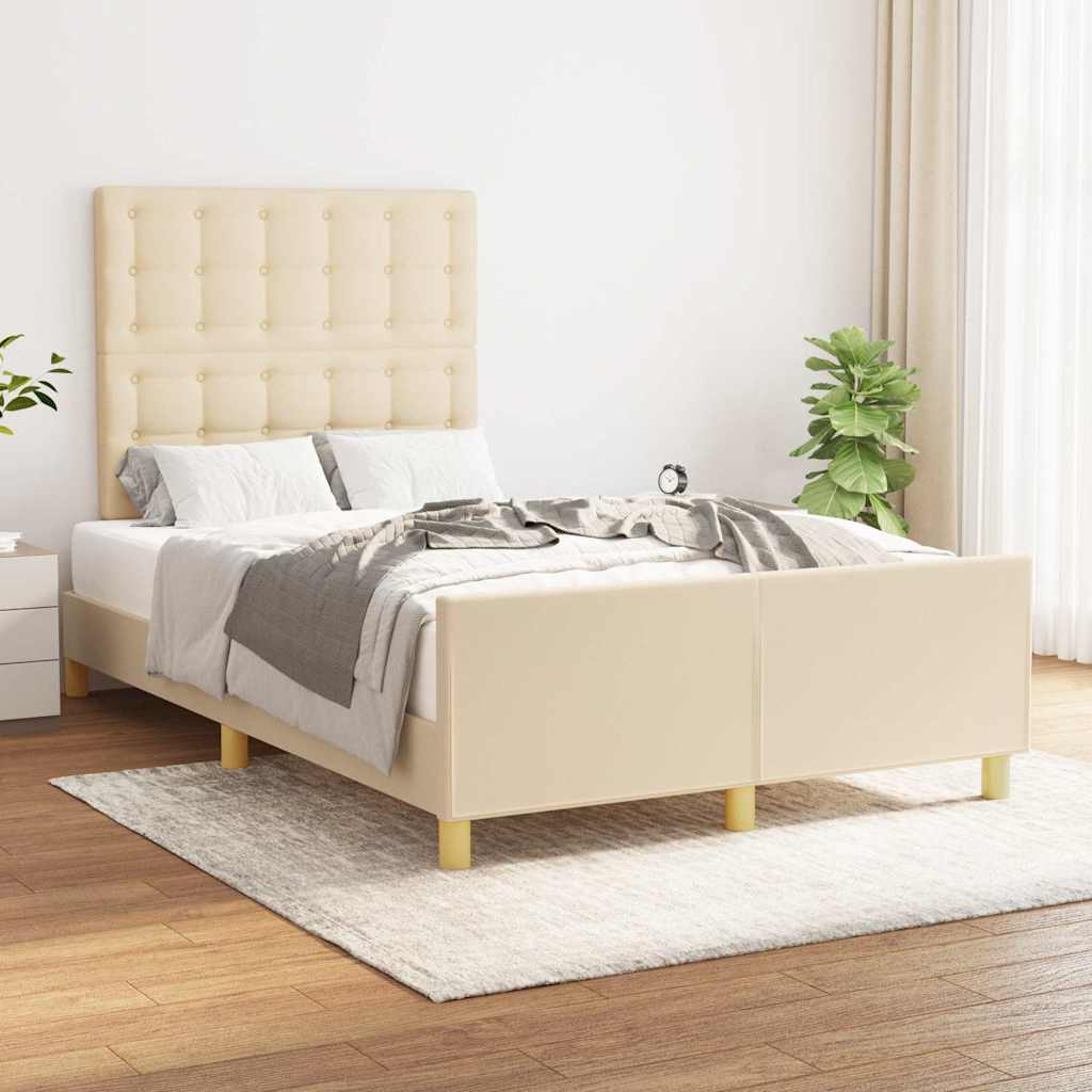 Giroletto senza Materasso Crema 120x200 cm Tessuto