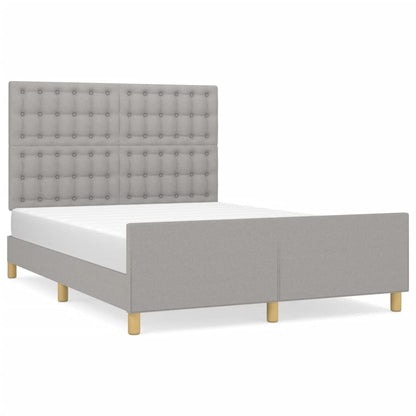 Giroletto senza Materasso Grigio Chiaro 140x190 cm Tessuto