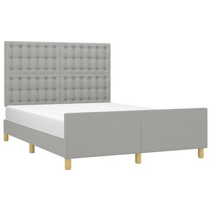Giroletto senza Materasso Grigio Chiaro 140x190 cm Tessuto