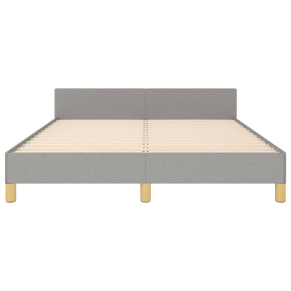 Giroletto senza Materasso Grigio Chiaro 140x190 cm Tessuto