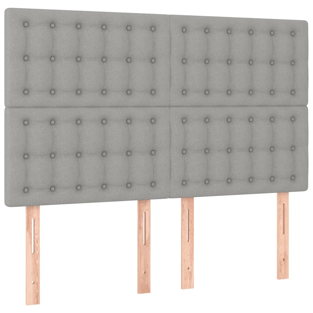 Giroletto senza Materasso Grigio Chiaro 140x190 cm Tessuto