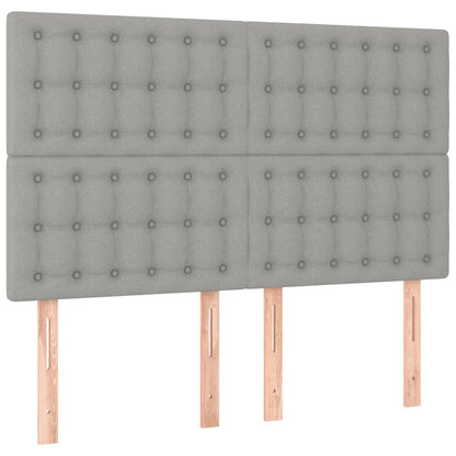 Giroletto senza Materasso Grigio Chiaro 140x190 cm Tessuto