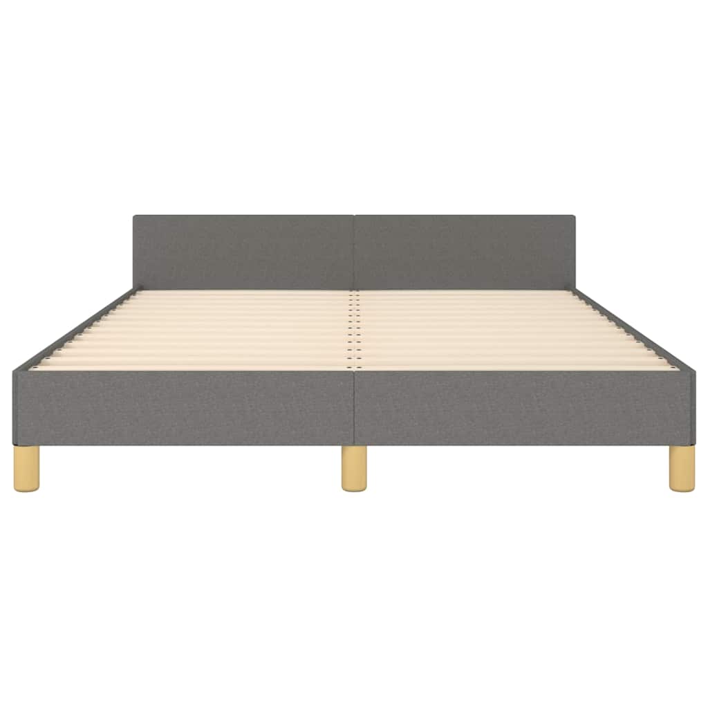 Giroletto senza Materasso Grigio Scuro 140x190 cm Tessuto