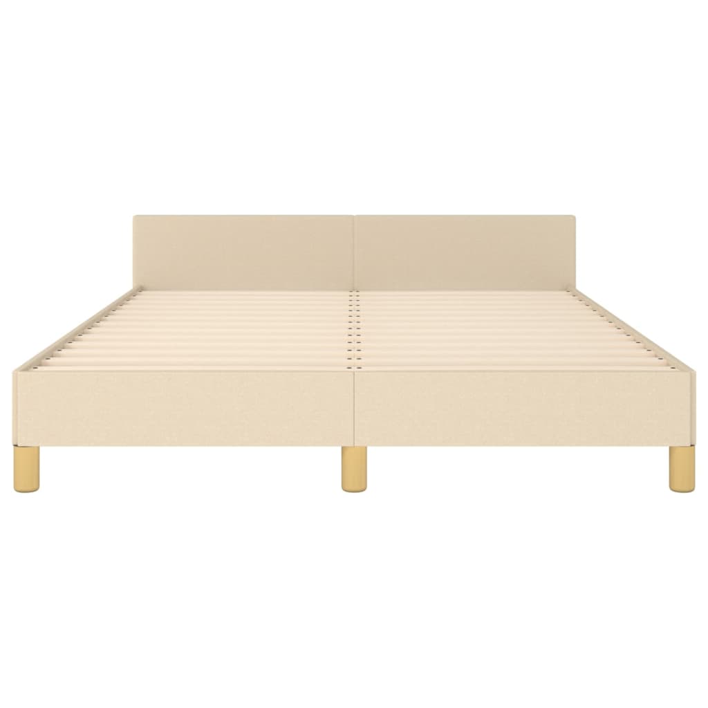 Giroletto senza Materasso Crema 140x190 cm in Tessuto
