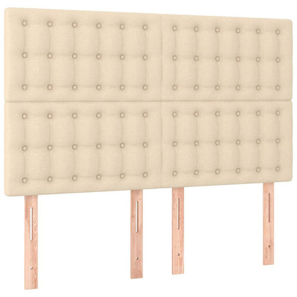 Giroletto senza Materasso Crema 140x190 cm in Tessuto