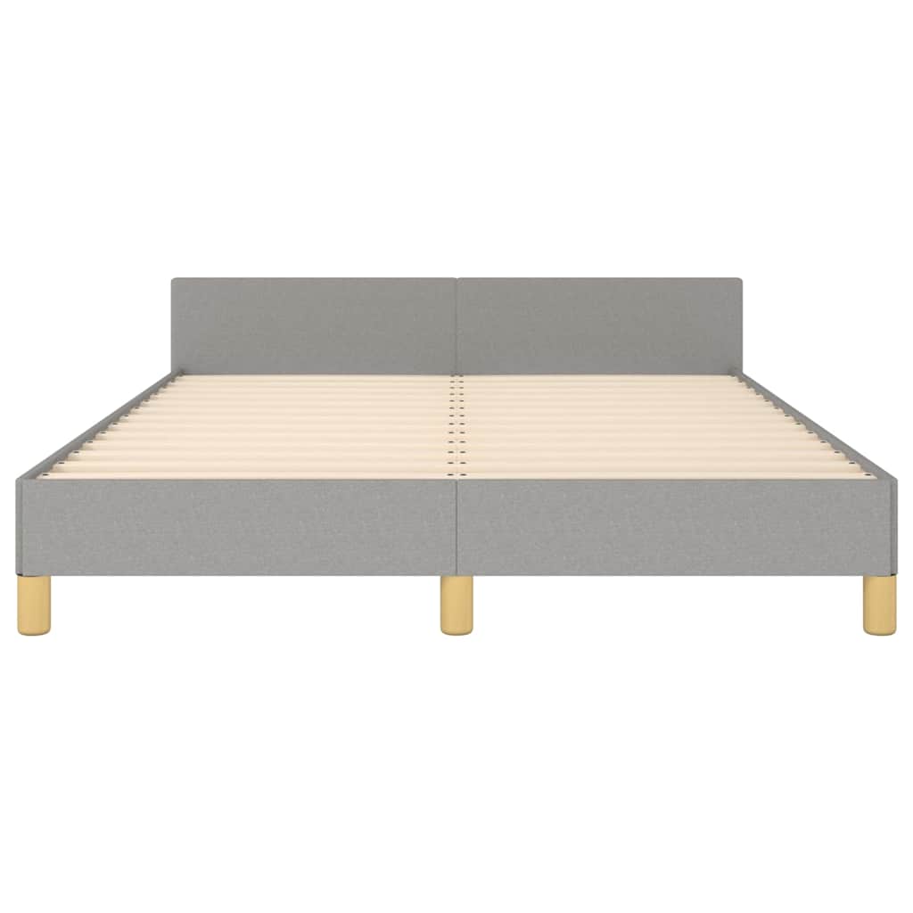 Giroletto senza Materasso Grigio Chiaro 140x200 cm Tessuto