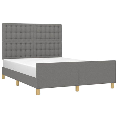Giroletto senza Materasso Grigio Scuro 140x200 cm Tessuto