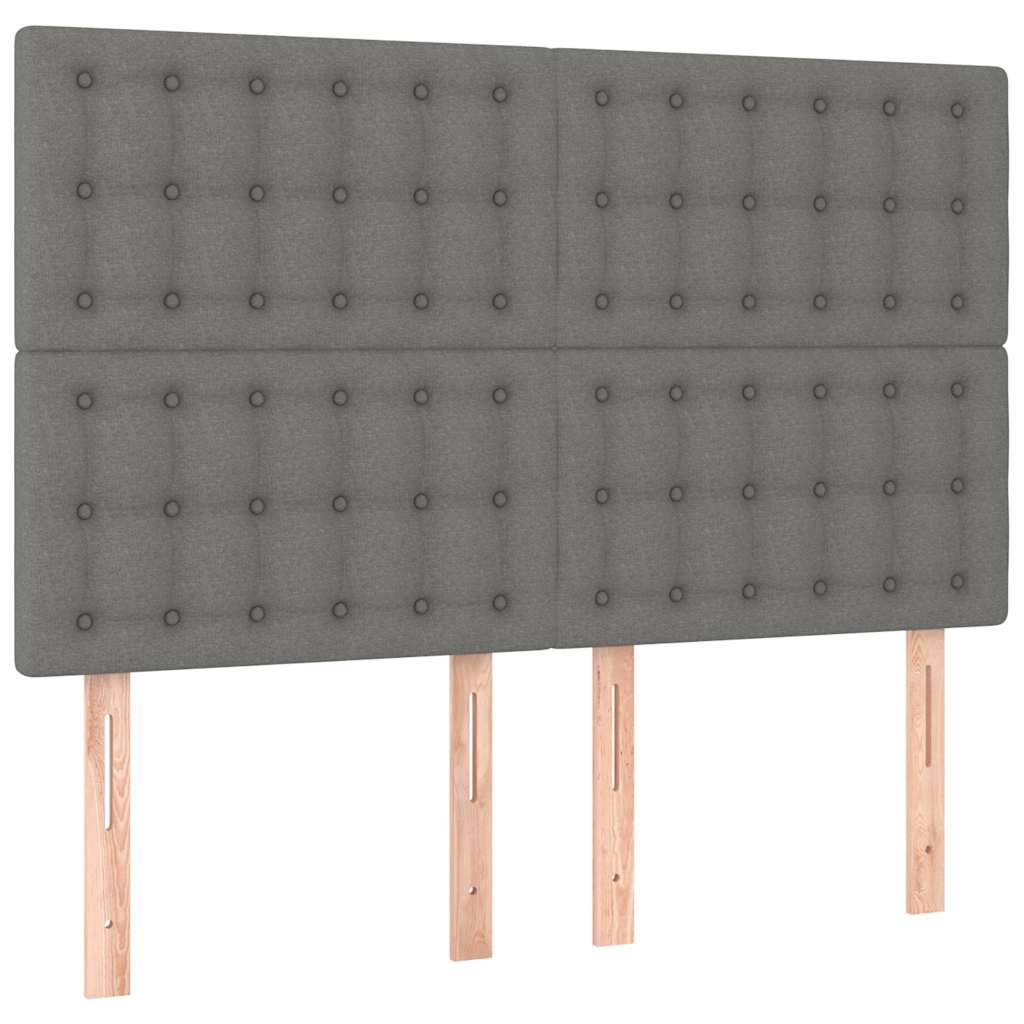 Giroletto senza Materasso Grigio Scuro 140x200 cm Tessuto