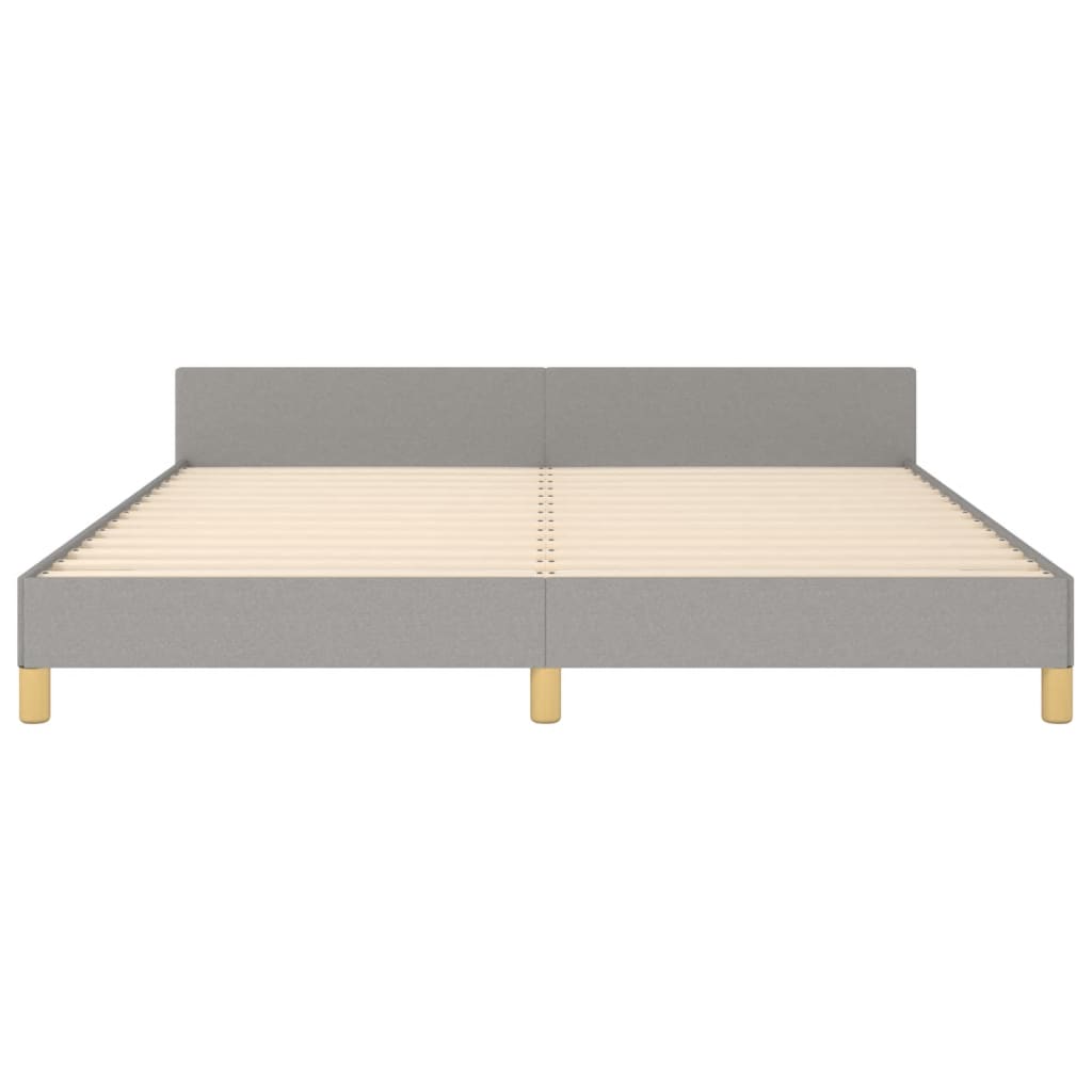 Giroletto senza Materasso Grigio Chiaro 160x200 cm Tessuto | homemem39