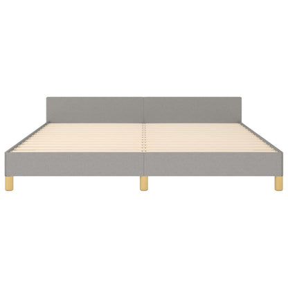 Giroletto senza Materasso Grigio Chiaro 160x200 cm Tessuto | homemem39