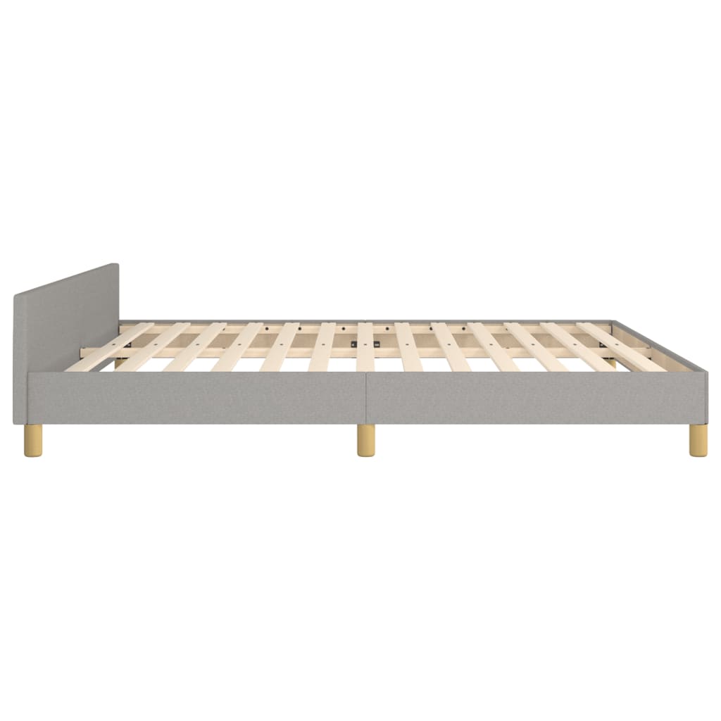 Giroletto senza Materasso Grigio Chiaro 160x200 cm Tessuto | homemem39