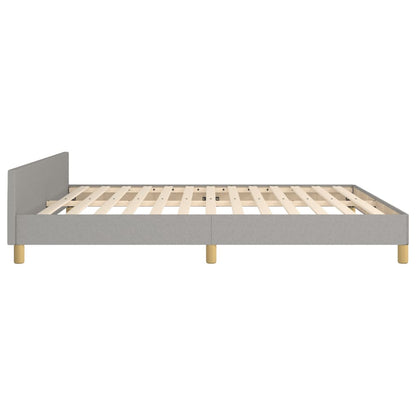 Giroletto senza Materasso Grigio Chiaro 160x200 cm Tessuto | homemem39
