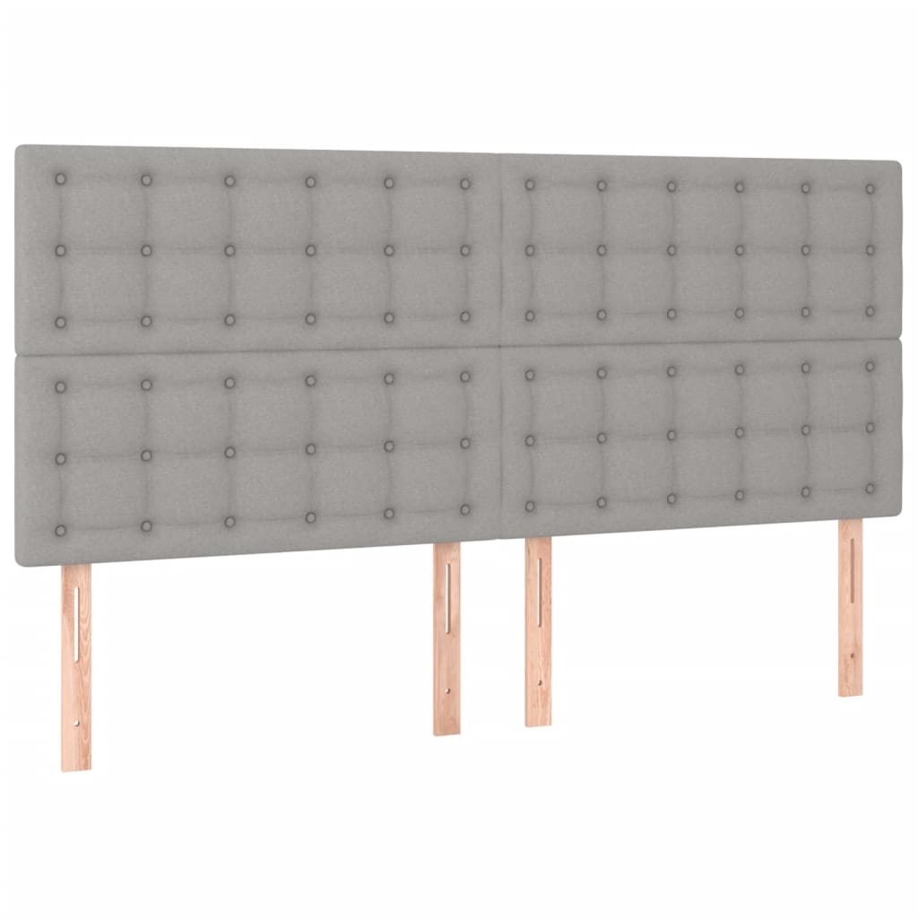 Giroletto senza Materasso Grigio Chiaro 160x200 cm Tessuto | homemem39