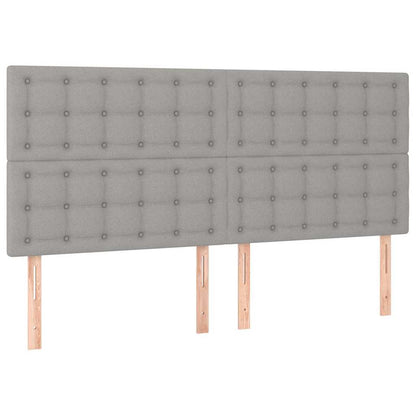 Giroletto senza Materasso Grigio Chiaro 160x200 cm Tessuto