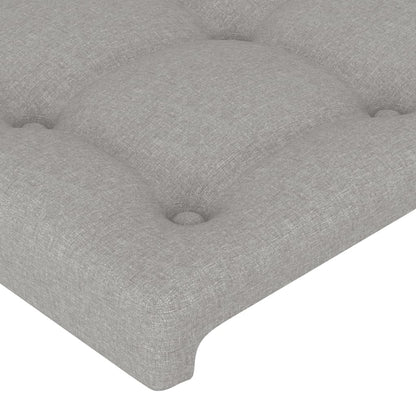 Giroletto senza Materasso Grigio Chiaro 160x200 cm Tessuto | homemem39